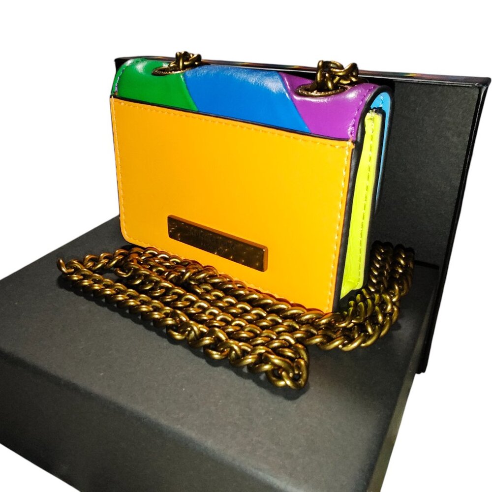 Kurt Geiger London micro kensington bag  neon rainbow NWT - includes box - Picture 4 of 5